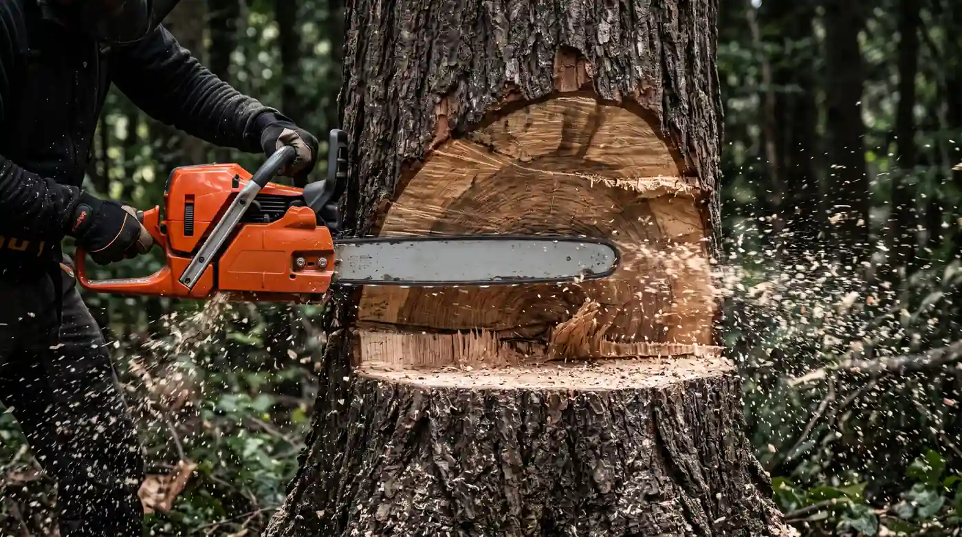 Professional Tree Felling Safety