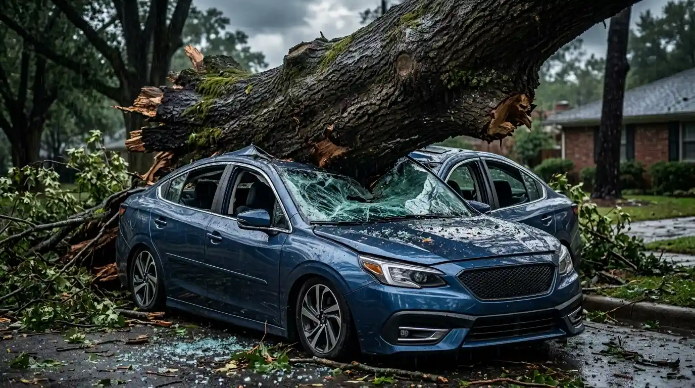 Tree on Car Risks and Dangers